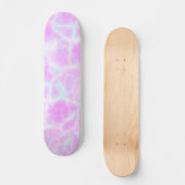 Hübsch Lilac Pink Aqua Groovy Gefärbte Krawatte Skateboard (Vorderseite)