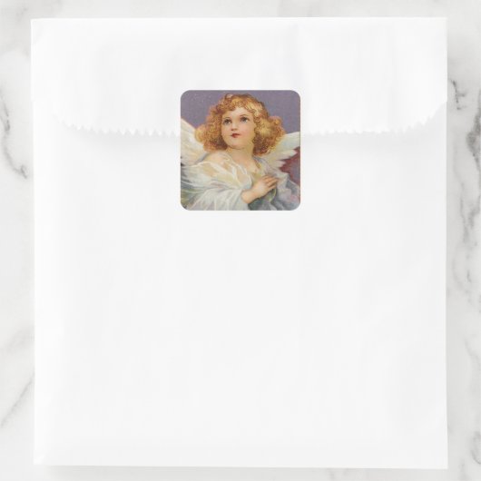 Hübsch Little Angel Quadratischer Aufkleber (Tasche)