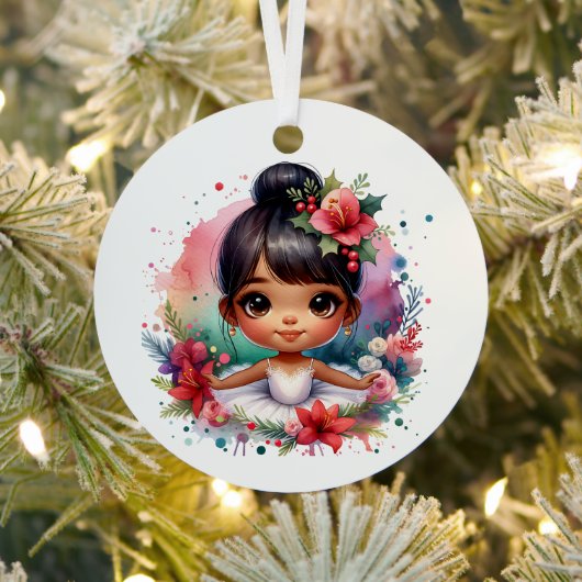 Hübsch Little Ballerina Personalisierte Weihnachte Ornament Aus Metall (InSitu)