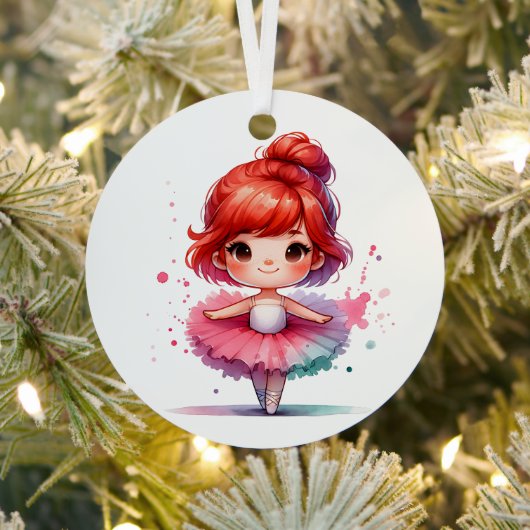 Hübsch Little Ballerina Personalisierte Weihnachte Ornament Aus Metall (InSitu)