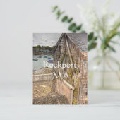 Hübsch Little Beach Shack Rockport, MA Postkarte (Stehend Vorderseite)