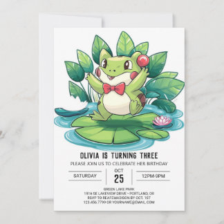 Hübsch Little Frog Digital Geburtstag Einladung