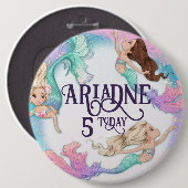 Hübsch Little Mermaids Button Badg (Vorne & Hinten)