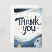 Hübsch Little Meteor Celestial Dankeskarte (Vorne/Hinten)