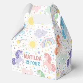 Hübsch Little Unicorns Party Geschenkboxen Gefalle Geschenkschachtel