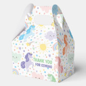 Hübsch Little Unicorns Party Geschenkboxen Gefalle Geschenkschachtel (Rückseite)