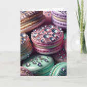Hübsch Macaron Birthday Bling Karte (Vorderseite)