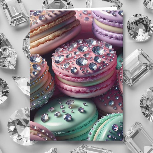 Hübsch Macaron Birthday Bling Karte