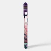 Hübsch Macaron Bling Mit Monogramm Case-Mate iPhone Hülle (Rückseite / Links)