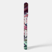 Hübsch Macaron Bling Mit Monogramm Case-Mate iPhone Hülle (Rückseite / Rechts)