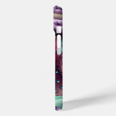 Hübsch Macaron Bling Mit Monogramm Case-Mate iPhone Hülle (Rückseite / Links)