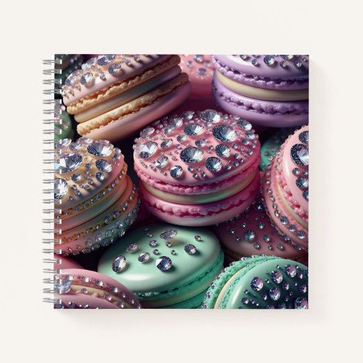 Hübsch Macaron Bling Notizblock (Vorderseite)
