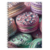 Hübsch Macaron Bling Personalisiert Notizblock (Vorderseite)