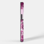 Hübsch Magenta Pink Digital Pour Malerei Case-Mate iPhone Hülle (Rückseite / Rechts)