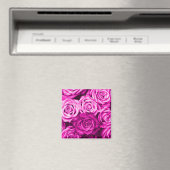 Hübsch Magenta Pink Roses Blume Bouquet Magnet (In Situ (Geschirrspüler))