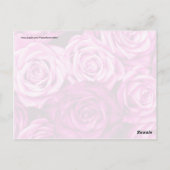 Hübsch Magenta Pink Roses Blume Bouquet Postkarte (Rückseite)