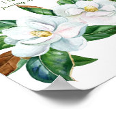 Hübsch Magnolia Bouquet Gastgeschenke Hochzeiten S Poster (Ecke)