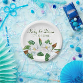 Hübsch Magnolia Bouquet Hochzeitspapierplatte Pappteller (Party)