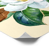Hübsch Magnolia Bouquet Hochzeitssignatur Poster (Ecke)