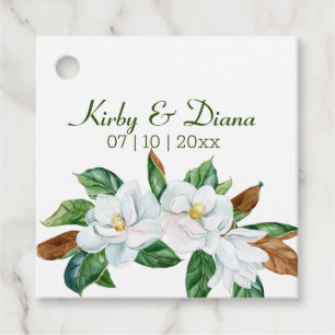 Hübsch Magnolia Bouquet Wedding Geschenkanhänger