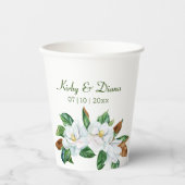 Hübsch Magnolia Bouquet Wedding Pappbecher (Vorderseite)