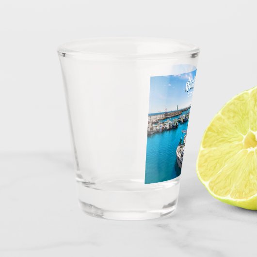 Hübsch Mallorca Spanien Hafen von Cala d`Or Souven Schnapsglas (Links)