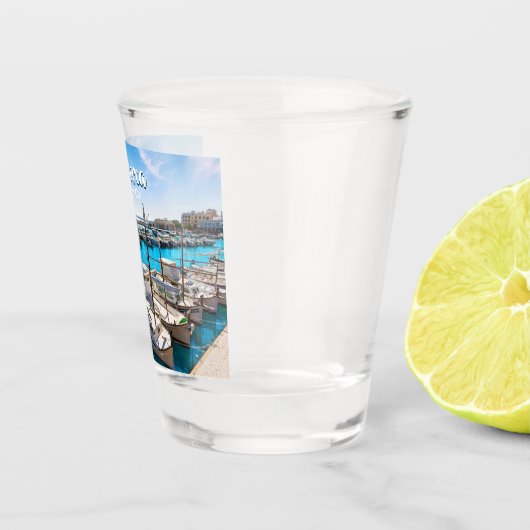 Hübsch Mallorca Spanien Hafen von Cala d`Or Souven Schnapsglas (Rechts)