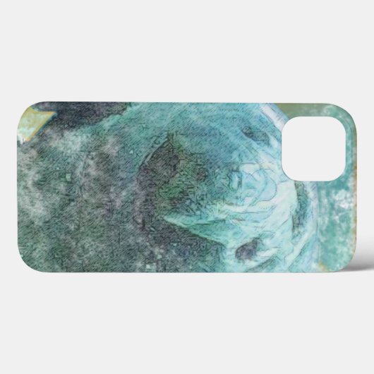 Hübsch Manatee Art Case-Mate iPhone Hülle (Rückseite (Horizontal))
