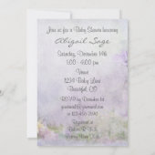 Hübsch Mare and Foal Silhouette Kinderdusche Einla Einladung (Rückseite)