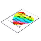 HÜBSCH MATTHEW 22:37 LIEBE HERZEN-DESIGN NOTIZBLOCK (Linke Seite)