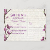 Hübsch maurischer Landstil Save the Date Ankündigungspostkarte (Rückseite)