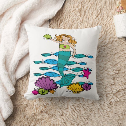 Hübsch Mermaid Kissen (Decke)