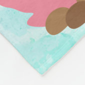 Hübsch Mermaid Personalisiert Fleece Baby Blanket (Ecke)