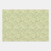 Hübsch Mint Green Gold Weihnachtsbaum Geschenkpapier Set (Vorderseite 2)