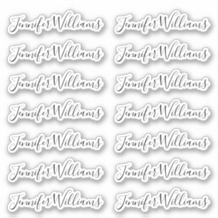 Hübsch + Modern Calligrafy Script Name Aufkleber