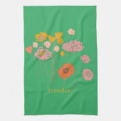 Hübsch-modern-floral Geschirrtuch (Vertikal)