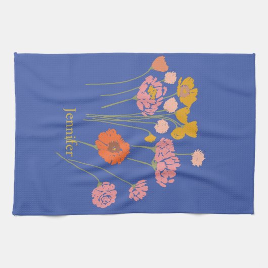 Hübsch-modern-floral Geschirrtuch (Horizontal)