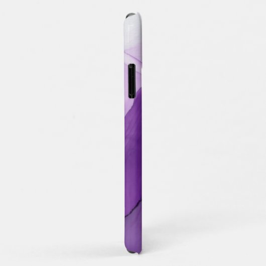 Hübsch Modern Lila Aquarellfarbe mit Name Case-Mate iPhone Hülle (Hinten/Rechts)