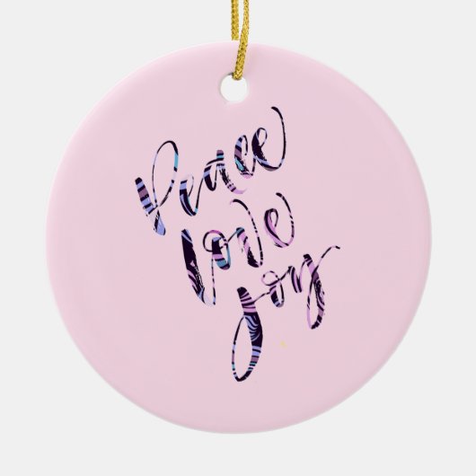 Hübsch Moderne Liebe Freude Keramik Ornament (Vorne)