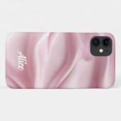 Hübsch Moderne rosa Iridescent mit Name Case Mate (Rückseite (Horizontal))