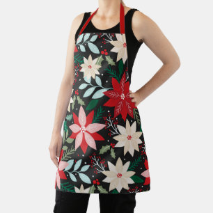 Hübsch Moderne Weihnachtsfeiertage Poinsettia Flor Schürze