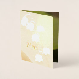 Hübsch Mütter-Tag Gold Folienkarte