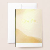 Hübsch Mütter-Tag Gold Folienkarte (Rückseite mit Umschlag)