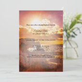 Hübsch Ocean Sky View Probe Abendessen Einladung (Stehend Vorderseite)