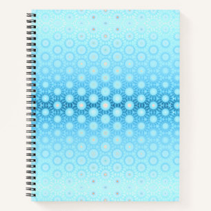 Hübsch Ombre Blau und Peach Geometric Notizblock