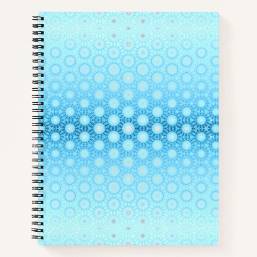 Hübsch Ombre Blau und Peach Geometric Notizblock (Vorderseite)