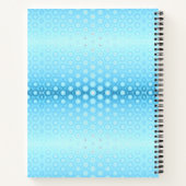 Hübsch Ombre Blau und Peach Geometric Notizblock (Rückseite)