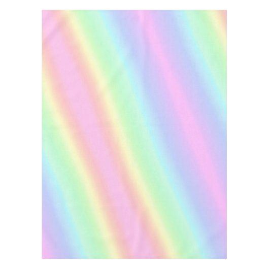 Hübsch Ombre Gradient Pastel Rainbow Tischdecke (Vorderseite)