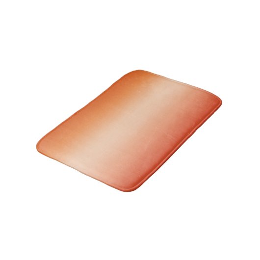 Hübsch Ombre Hot Summer Orange & Apricot Gradient Badematte (Schrägansicht)