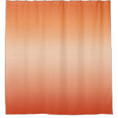 Hübsch Ombre Hot Summer Orange & Apricot Gradient Duschvorhang (Vorderseite)